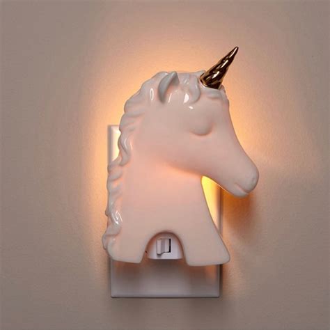 Other Pottery Barn Unicorn Nightlight White And Gold Ceramic Poshmark