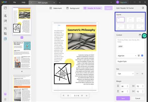 Header And Footer User Guide Updf