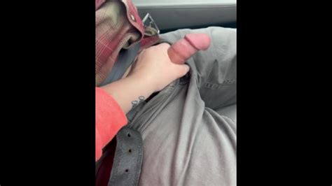 Amateur Couple Handjob While Driving