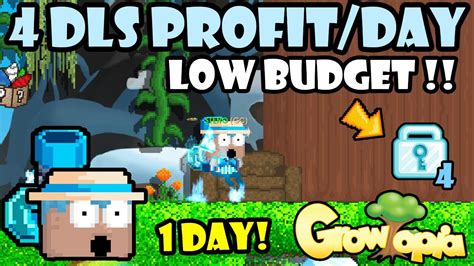 4 DLS PROFIT PER DAY WITH A LOW BUDGET GrowTopia Profit 2023 YouTube