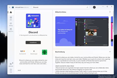 Discord Im Microsoft Store So Nach Und Nach Füllt Sich Der Windows 11