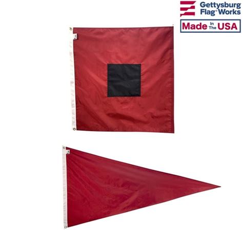 Storm Flag Warning Set - Nautical & Marine Ensigns - Boating & Marine Flags