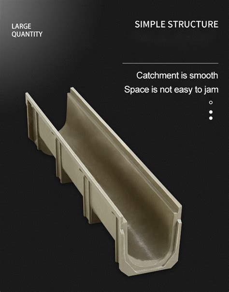 Achetez En Gros Factory Direct Precast U Shaped Resin Concrete Gutters