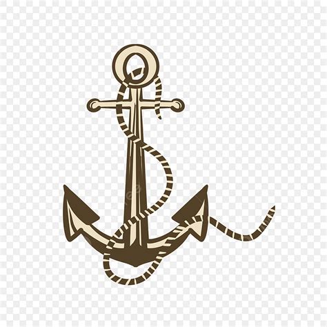 Anchor Rope Png Image Vector Painted Rope Anchor Vector Hand Painted