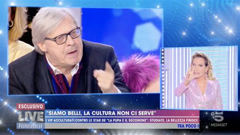 Sgarbi verso la pace con la D Urso Domenica credo che tornerò ma non