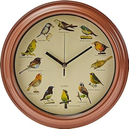 Reloj De Pared Con Sonidos Reales De Pajaros Starlyf Birdsong Clock