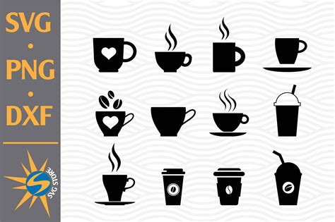 Coffee Cup SVG PNG DXF Digital Files Include By SVGStoreShop