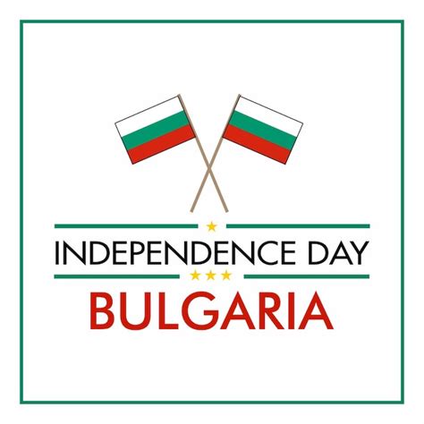 Bandera De Bulgaria Sobre Fondo Blanco Plantilla De Vector De Banner O