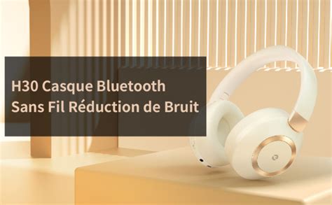 Lankey Sound Casque Bluetooth Sans Fil Reducteur De Bruit Active