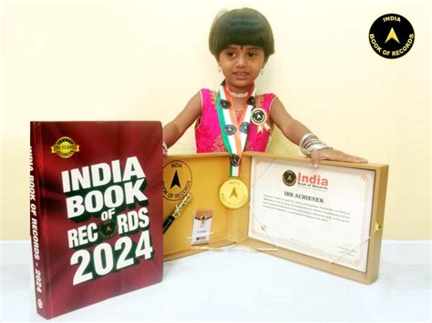 Vinmayi L IBR Achiever India Book Of Records