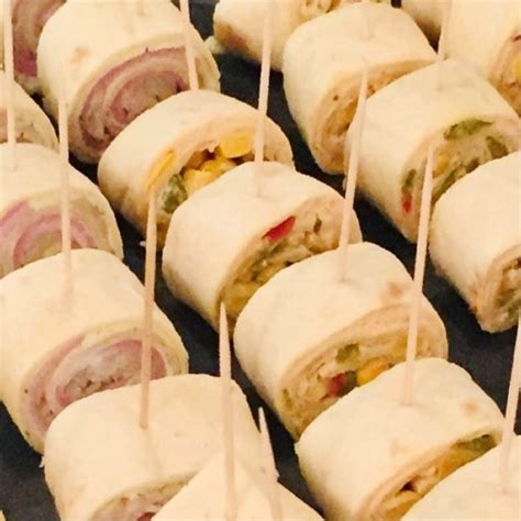 Wrap Röllchen Lachs Häppchen Co Catering Partyservice Leher