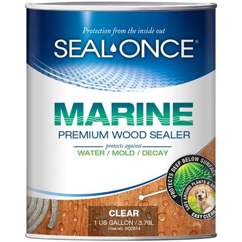 Seal Once Marine Penetrating Wood Sealer Waterproofer And Stain 1