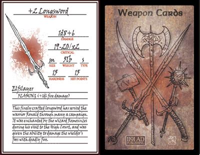 ad publishing weapon cards