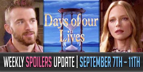 Days of our Lives Spoilers Weekly Update: Shocking Returns