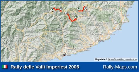 Streckenverlauf Rally Delle Valli Imperiesi Rallyekarte De