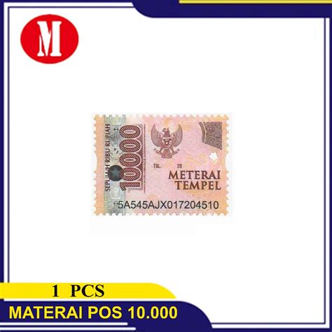 jual materai  materai pos materai tempel asli original shopee