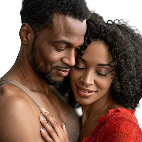 Premium Psd Loving African American Couple Celebrating Anniversary Or Valentines Day Together