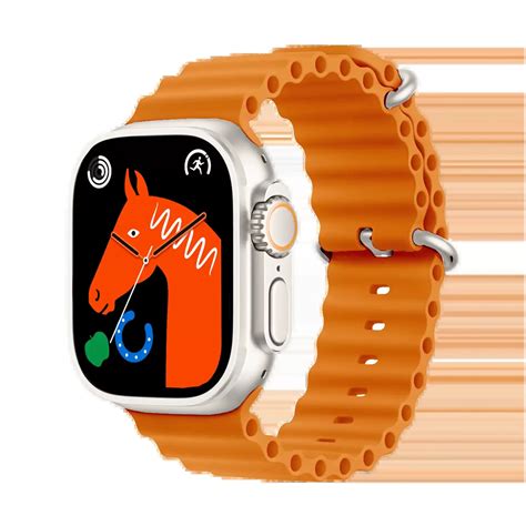 At8 Ultra Naranja Smartwatch Deportivo Serie 8 Nfc Cibermoda