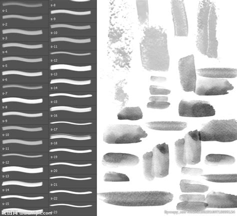 水彩笔刷 __其他笔刷_PS笔刷_多媒体图库_昵图网nipic.com