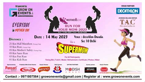 Mothers Day Run Run For Your Mom Rd Edition Decathlon Dwarka