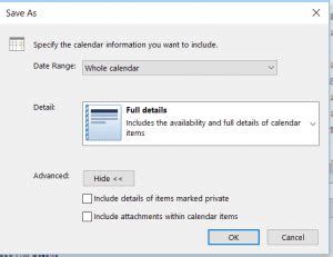 how to import outlook calendar into google