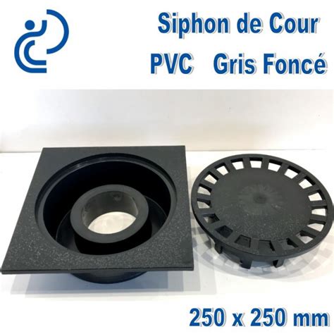 Siphon De Cour Pvc Anti Choc X Gris Fonc