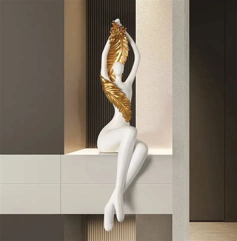 Nude Statue Resin Female Figure Body Art Sculpture Erotic Decor For