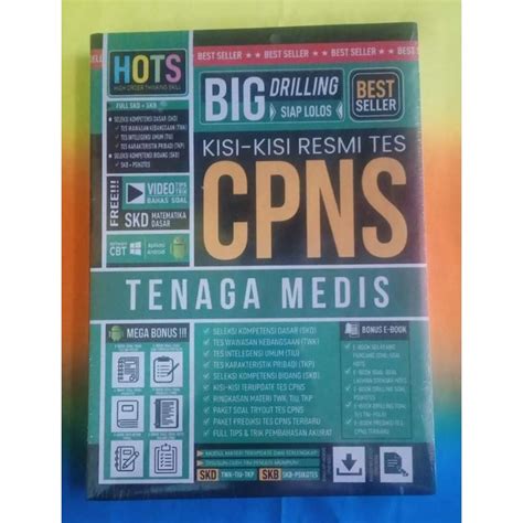 Jual Buku Kisi Kisi Resmi Tes CPNS Tenaga Medis Skd Twk Tiu Tkp Skb