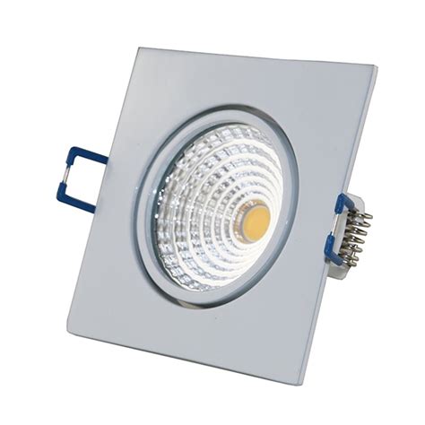 L Mpara Empotrada Foco Empotrable Cob Led Angular Blanco