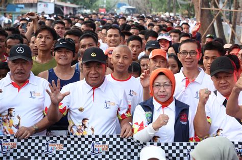 Maraton Banten 10K Pj Gubernur Banten Al Muktabar Giatkan