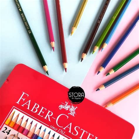 Faber Castell Classic Colour Pencil Pensil Warna Kemasan Kaleng Tin