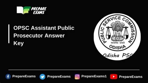 Opsc Assistant Public Prosecutor Answer Key 2021 Pdf Prepareexams