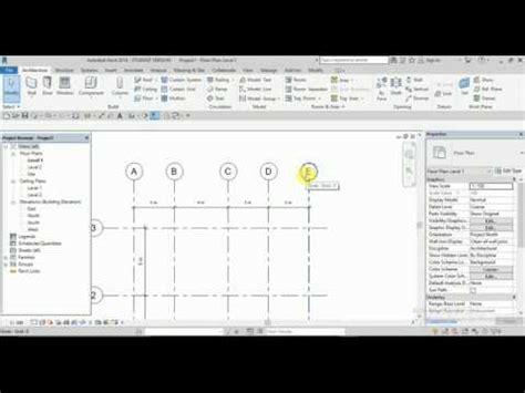 How To Create Grid In Revit Youtube