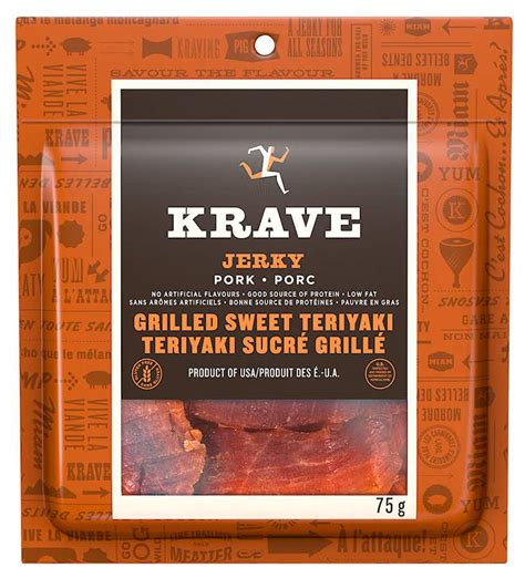 Krave Grilled Sweet Teriyaki Pork Jerky Mec