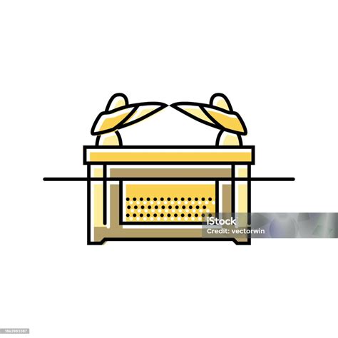 Ark Of The Covenant Color Icon Vector Illustration Stock Illustration