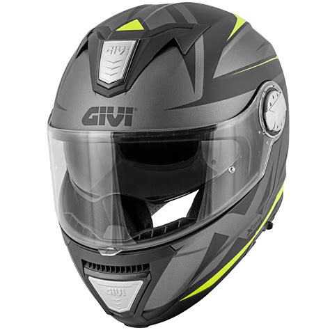 Givi X Sydney Pointed Mat Titanium Noir Jaune Casque Moto