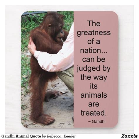 Gandhi Animal Quote Mouse Pad | Zazzle | Animal quotes, Quotes, Gandhi quotes