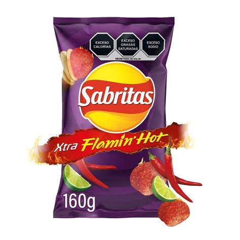 Papas Fritas Sabritas Flamin Hot De 160 G Walmart