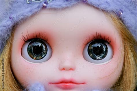 Plastic Big Eyes Dolls In Different Colors Stock Photo Adobe Stock