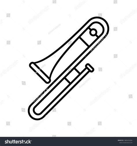 Ilustración trombónica. diseño de icono de: vector de stock (libre de ...