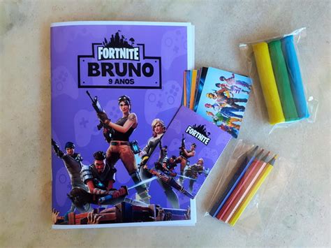 Kit Lbum De Figurinhas Fortnite No Elo M F Festa Personalizada