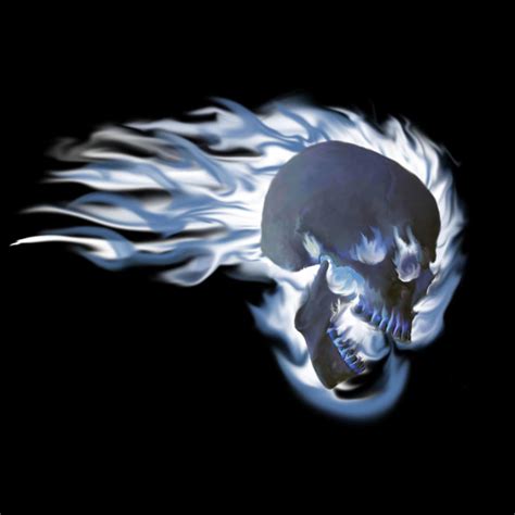 Better Blue Flaming Skull by dreylor on DeviantArt