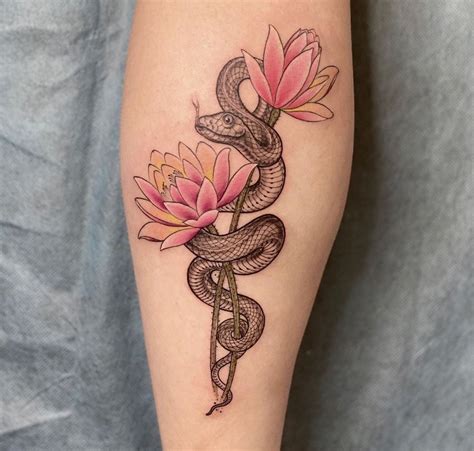 What Does A Snake And Flower Tattoo Mean