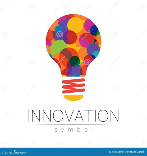 Logo Sign Of Innovation In Science Lamp Symbol For Concept Business