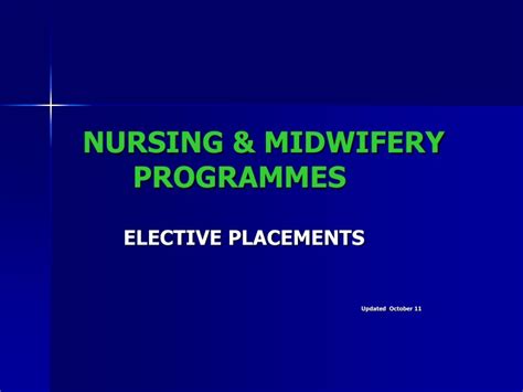 Ppt Nursing And Midwifery Programmes Powerpoint Presentation Free