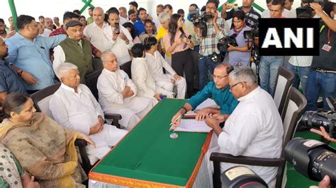 Bihar Rjd National President Lalu Prasad Yadav Files His Nomination