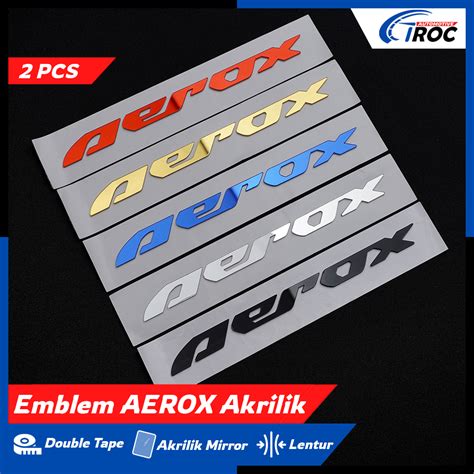 Jual Sticker Aerox New Old Emblem Aerox Original Tulisan Aerox Timbul