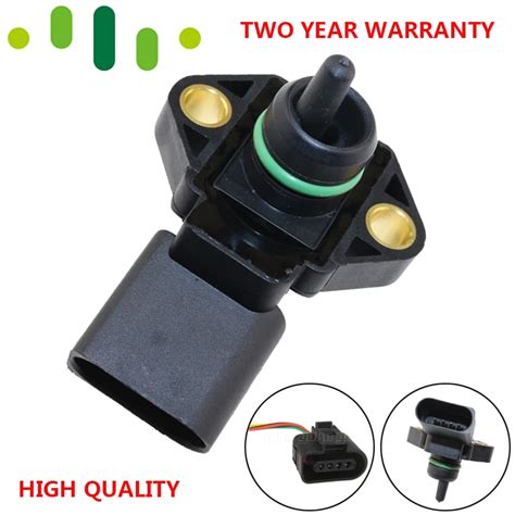 Bar Intake Air Manifold Turbo Boost Pressure Map Sensor Sender For Vw