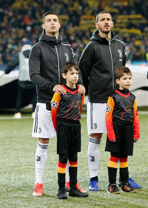 Cristiano Ronaldo and Leonardo Bonucci during Champions League match ...