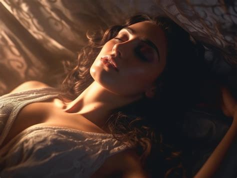 Premium Photo Photoshoot Of A Woman In Lingerie Sensual Lights